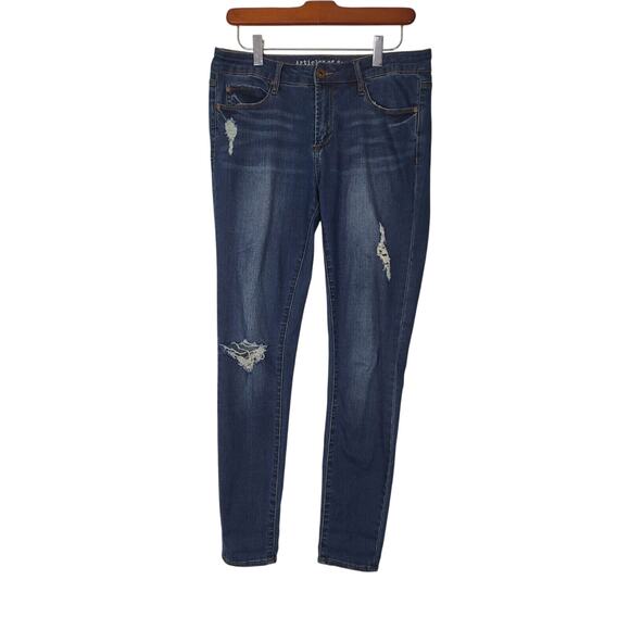 ⬇️Sale⬇️Articles Of Society Jeans 29 Womens Mid Rise Skinny Leg Medium Wash - Picture 1 of 7